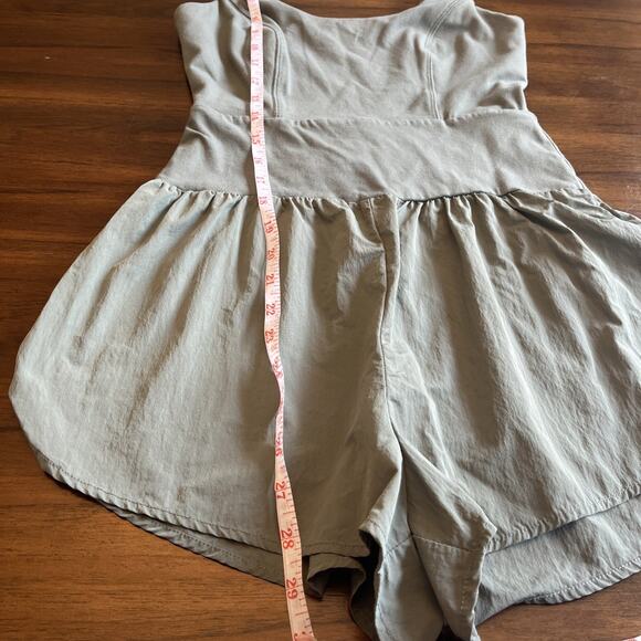 Woman’s Forever 21 Size S Army Green Romper, One Piece, Athleisure Comfy Vaca - Picture 5 of 10